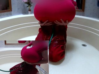 WWM - Large Shirt Mega Bosom Fill to Burst Inflation