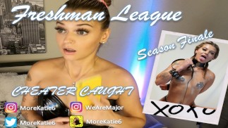 FreshmanLeague Season Finale - Cheating Girlfriend Caught and Apologized by Swallowing Cum