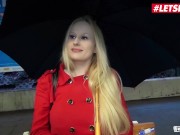 Preview 1 of BumsBus - Angel Wicky Big Tits Czech Blonde Hardcore Interracial Public Car Sex - LETSDOEIT