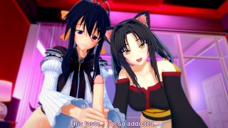 HS DxD: THREESOME WITH KUROKA AND AKENO (3D Hentai) - Pornhub.com