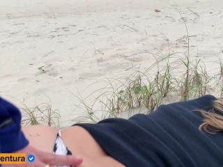 She decided to take a quick sex on the beach - Anal sex