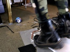 Computer Crushing with Doc Martens Jadon Boots ( View 2) (Trailer)
