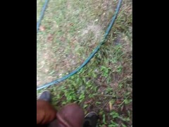 This the actual one outside strokin