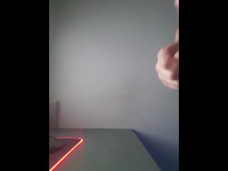 Multiple ruined_cumshots playing with my big veiny cock's_foreskin. At least 9 cum spurts handsfree!