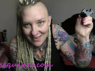 geeky sex toys, shaved head, big ass, Rem Sequence
