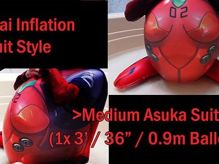 fetish, chest inflation, asuka inflation, breast inflation