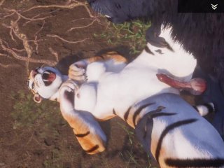 furry animation, wild life, butt, furry wolf
