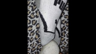 Couldnt ruin her smelly socks gotta make em stink first ;)