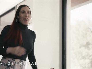 Transsensual – Ts Foxxy Sneaks In The Shower And Starts Washing Melanie Brooks’s BF Dillon Diaz screenshot number 1