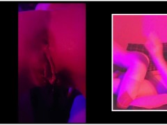 Red Light / Blue Light (handjob; reverse cowgirl; creampie)(hardcore with POV / picture-in-picture) 