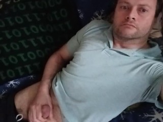 Jerking it on the Living Room Couch