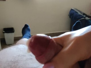 Toejob cumshot venezolana