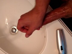 Solo white male masterbation