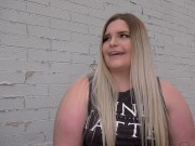 Preview 2 of Chubby Blonde first time Gloryhole