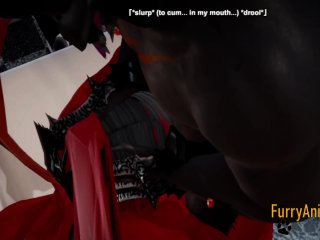 Furry Hentai 3D Yiff - DarkWolf & Red Dragon Hard_Sex