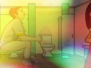 Baño Gay Dirty Talk Hombre Hetero Obtiene Transexual JOI