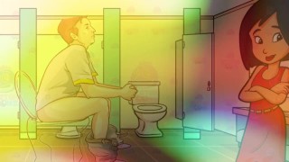 Straight Male Gets Shemale JOI Gay Bathroom Dirty Talk