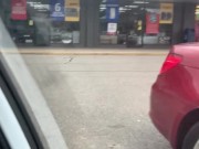 Preview 1 of Masturbating in a busy parking lot