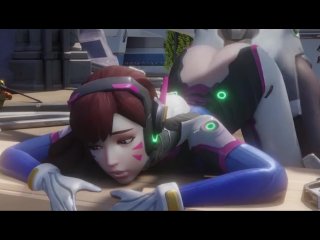 Dva_Getting Fucked by Genji Overwatch_Doggystyle