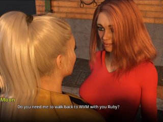 brunette big tits, big ass, visual novel, visual novel game