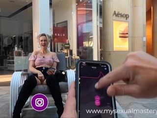 CONTROL MY VIBRATOR IN THE SHOPPING CENTRE