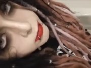 Preview 2 of Obsessed friend made compilation goth doll talking like a complete Slut
