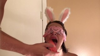 Sweet Sloppy Bunny Blowjob