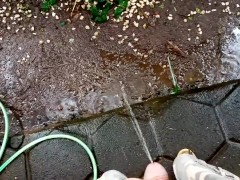 Rain And Pee - Screenshot 11 of 16 - Big Cock