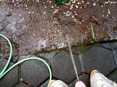 Rain And Pee - Screenshot 6 of 16 - Big Cock