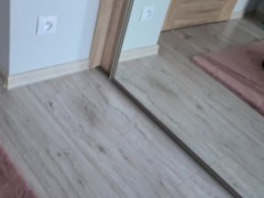 Fuck me with condom, remove off condom and cum on  panties