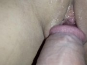 Preview 5 of Slowly rubbing cock on step sisters pussy and slipped in