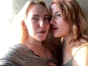 Preview 6 of 2 hot girls fuck each other in public place