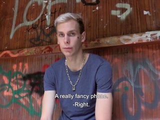 CZECH HUNTER - Hot Guy David Gets Some Money To Do A Blowjob & Fucked Anal In Pov