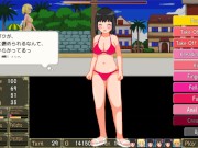 Preview 1 of Let's turn the flirting beach into a nudist fuck beach [Adult game] Ep.2 outdoor voyeurism