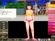 Preview 6 of Let's turn the flirting beach into a nudist fuck beach [Adult game] Ep.2 outdoor voyeurism