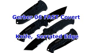 Скрытый нож Gerber 06 FAST с зазубренным краем