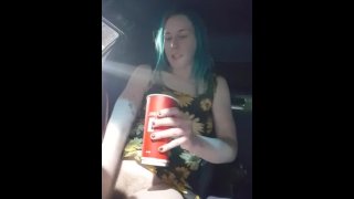 Peeing in the car