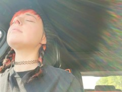 Having an orgasm while driving part 2