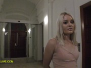 Preview 3 of TENDER TEENAGE BLONDE MAKES THICK COCK CUM TWICE at CASTING - BTS of Real Porn Audition!