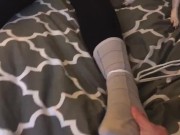 Preview 1 of Bound to Bed in Dirty Socks
