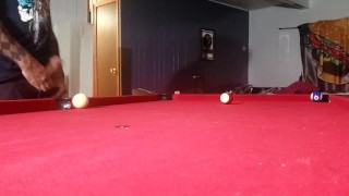 Playing pool with my dick