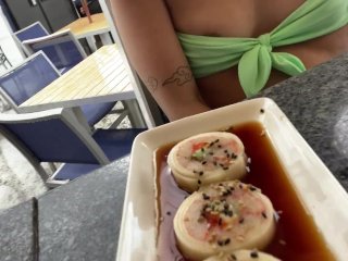 petite Asian gets pussy licked mouth and pussy stuffed hard by Original MILF Hunter on boat screenshot number 0