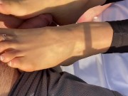 Preview 5 of Cumming during Footjob while Boating