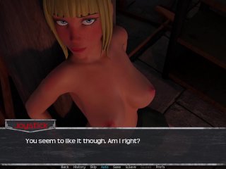 blonde, porn game, cosplay, animated
