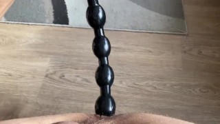 Very long anal beads
