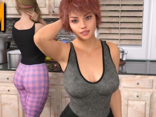 pc game, big dick, butt, lets play mom