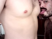 Preview 4 of Nipple licking and muscle pec worship