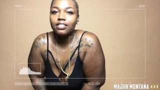 Majiik Montana Gives Thick Hatian Freak a Sloppy Oral Creampie (POV)