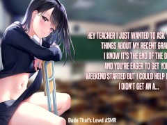Student's Perfect Bribe... (Lewd ASMR) [Spooktober 11/31] - Screenshot 2 of 16 - Thighjob