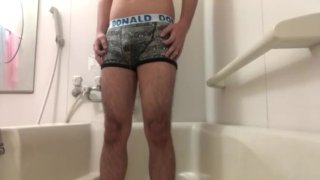 Urinate While Wearing Boxer Shorts